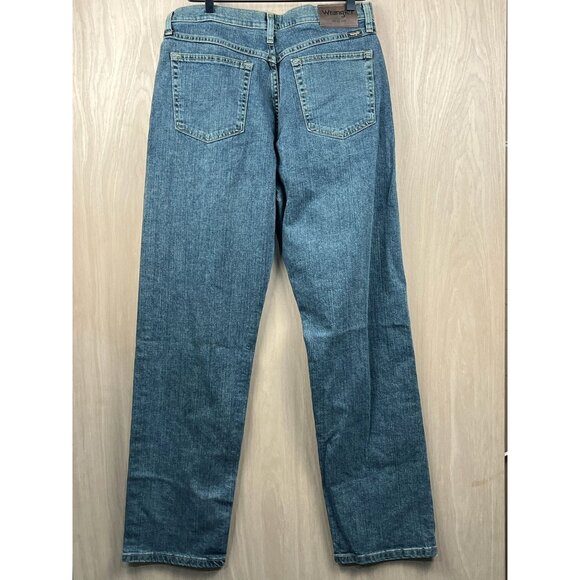 Wrangler Mens Jeans Relaxed Fit 32x34 Blue Denim - Picture 8 of 9